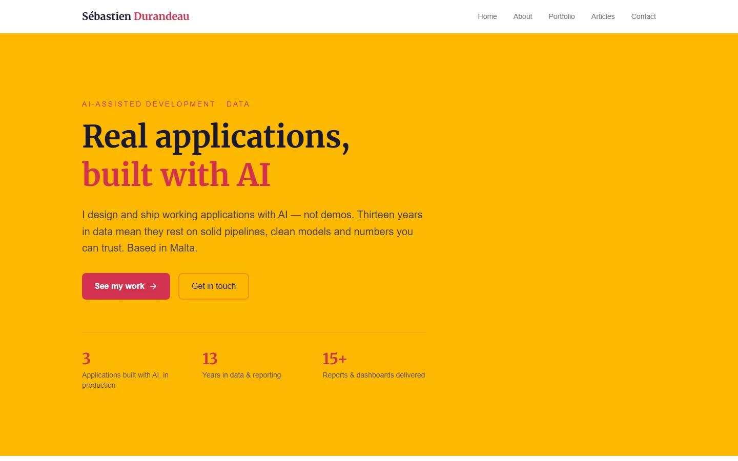 durandeau.com home page